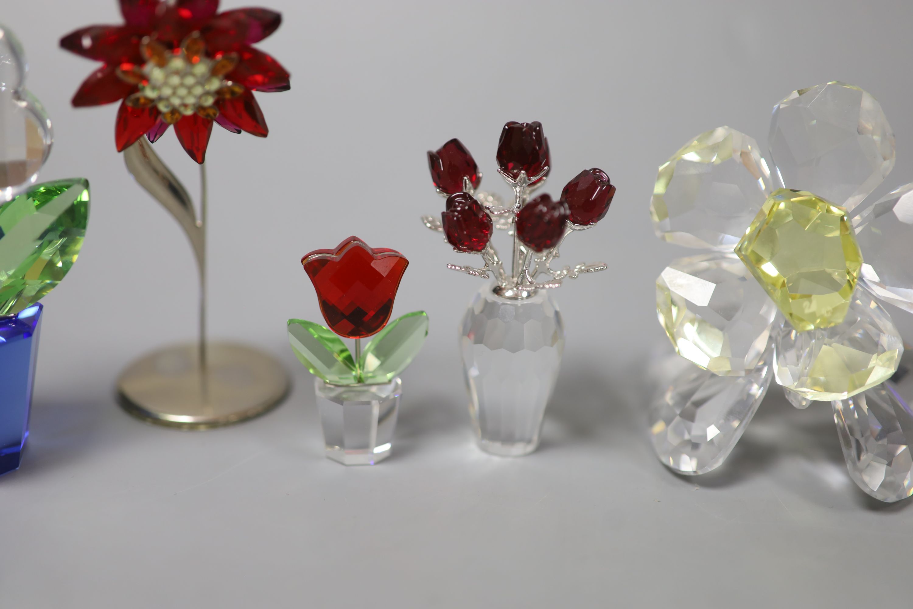 Nine Swarovski crystals from The Flowers Collection